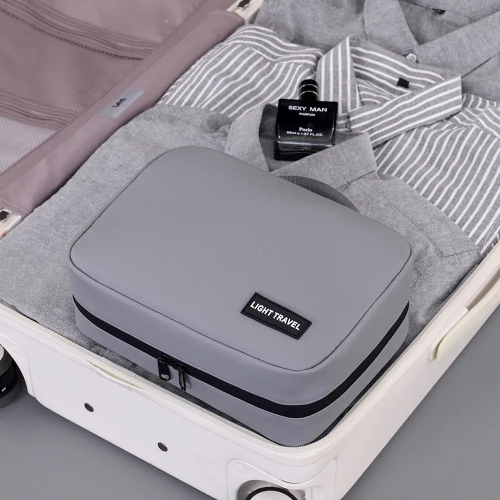 حقيبة غسيل كبيرة قابلة للطي للرجال عالية الجودة معلقة حقيبة تشطيب للفصل الرطب والجاف مقاومة للماء متعددة الطبقات لرحلة عمل للسفر