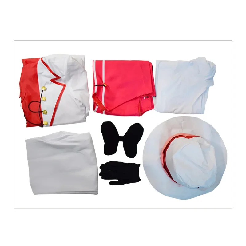 أزياء أنيمي مورنينجستار التأثيرية للفندق هازبين لوسيفر بدلة بيضاء لحفلات الهالوين أزياء للرجال البالغين sk;m1