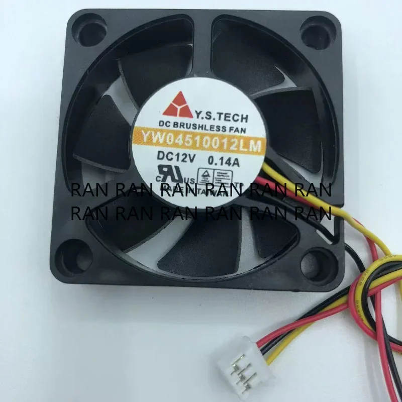 CPU クーラーファン Y.S TECH YW04510012LM DC 12V 0.14A 2 線式および 3 線式自動車用パワーアンプ冷却ファン 45x45x10mm