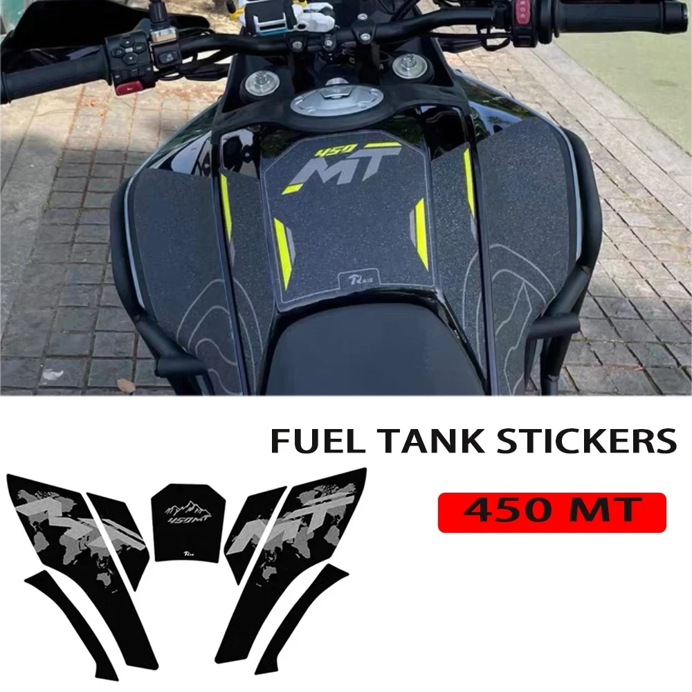 

Motorcycle Anti Slip Fuel Oil Tank Pad Side Knee Grip Decal Protector Sticker Pads Stickers For CFMOTO 450MT 450 MT 2024