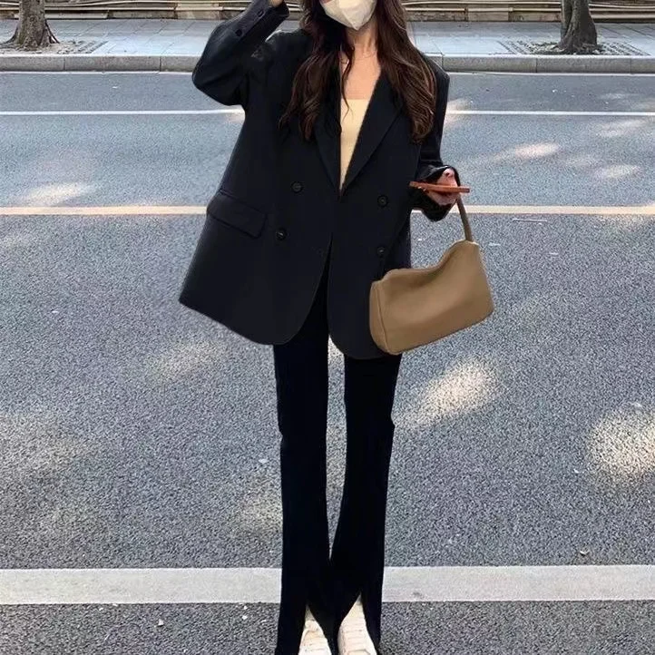 

Women Winter Coats Office Wear Woman Single Button Suit Coat Elegant Sports Casual Fashion Spring Autumn Solid Color Ladies