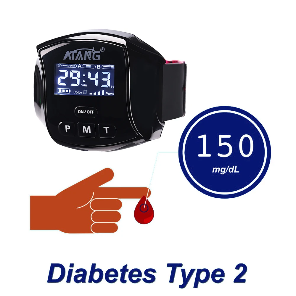 Laser Therapy Watch Diabetes Accessories Stroke Prevention Anti-Stroke Device Product for Diabetes