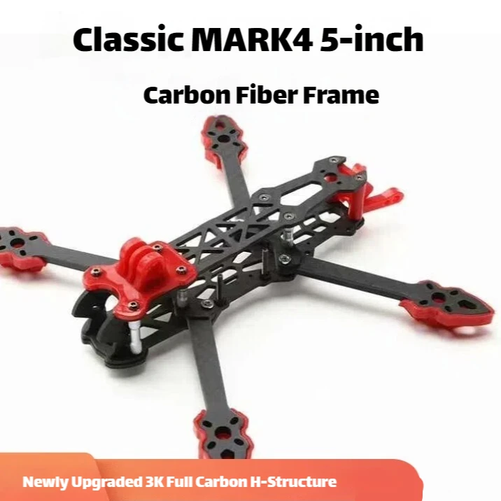 Universal Mark4 225mm 5-Inch Fpv Drone Frame Carbon Fiber 5mm Arm Remote Quadcopter Frame With 3d Printed Components