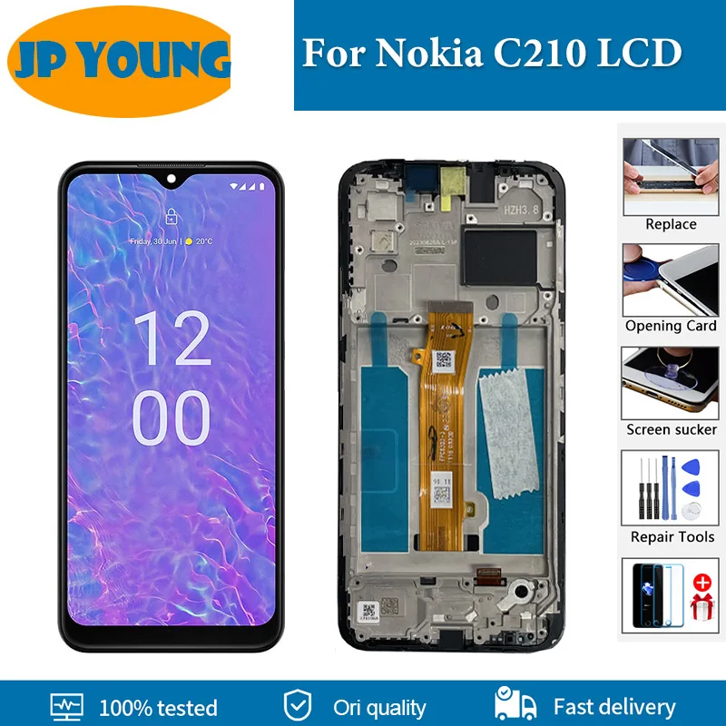 

6.3" Original LCD For Nokia C210 LCD Display Touch Screen Digitizer Assembly Repair Replacement Parts For Nokia C210 Screen