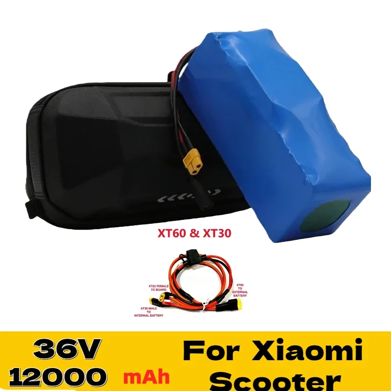 36V/48V Extra Battery Extension Kit – Paralleling Expansion for Xiaomi M365/PRO/PRO2/1S/Mi3/ESSENTIAL Scooter Long Range Durable