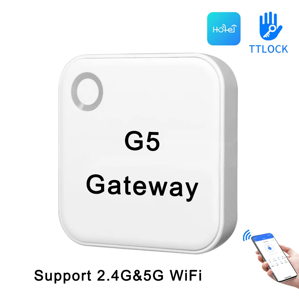 TTLock APP Wireless 2.4G 5G WiFi G5 Gateway For Remote Control Smart Lock