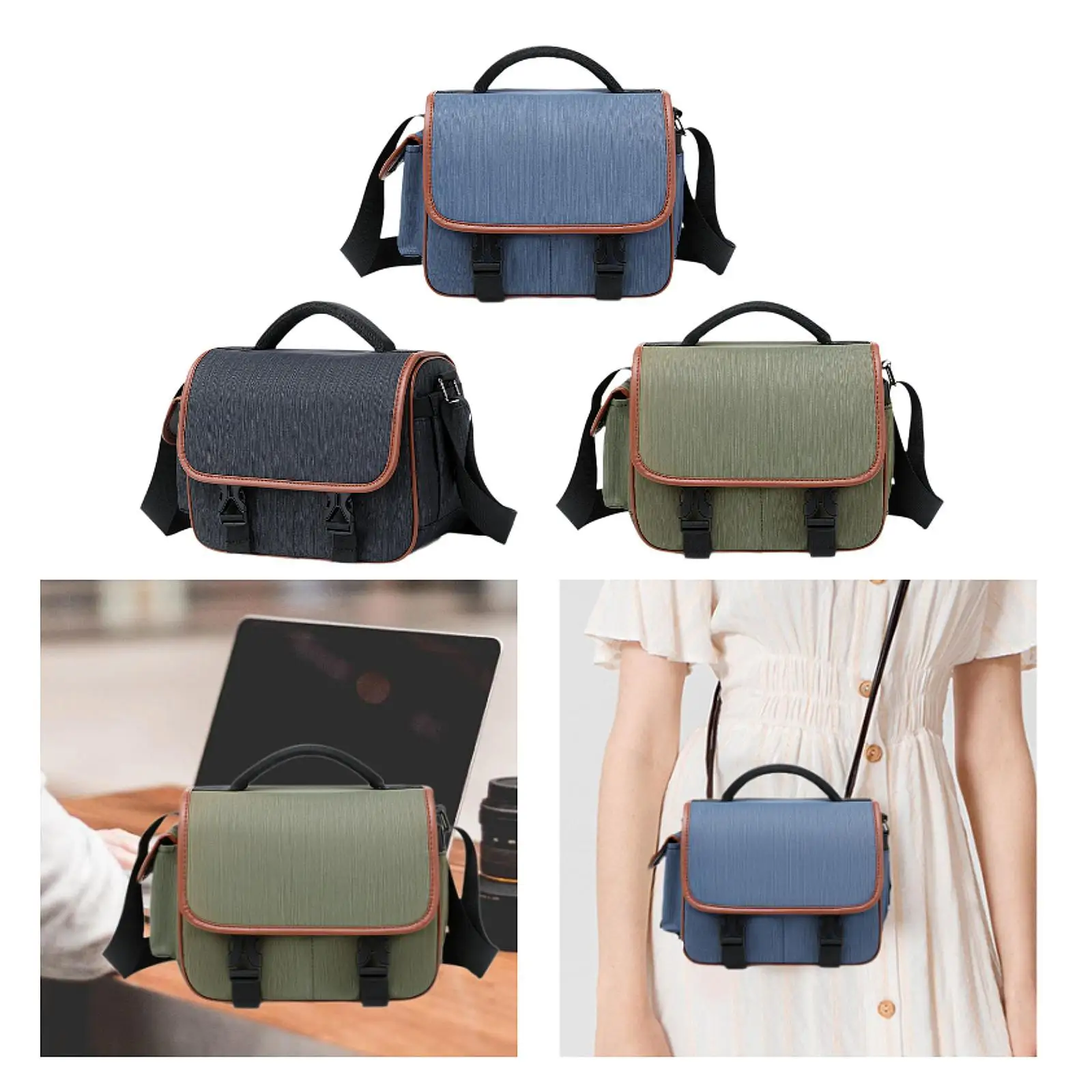 Kameratasche, professionelle Schulter-Fototasche für Reisen im Freien, Herren