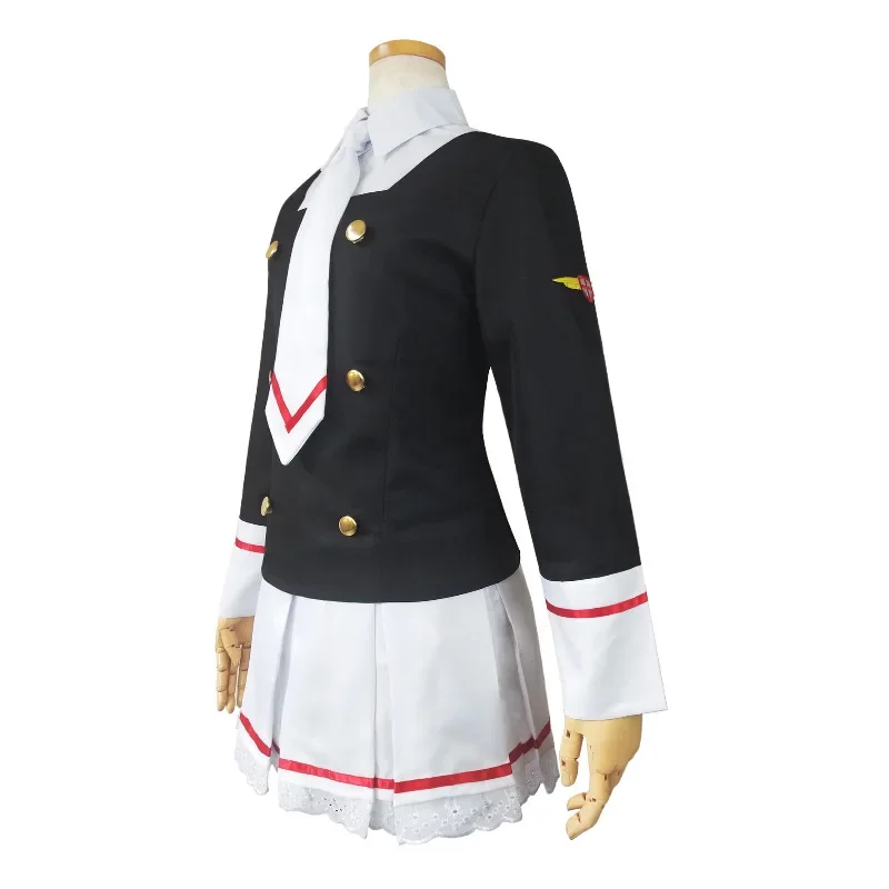 2025 NEW Clear Card Kinomoto Sakura Tomoyo Daidoji School Uniform Women Outfit Full Set Anime Cardcaptor Sakura Cosplay Costume - view 3