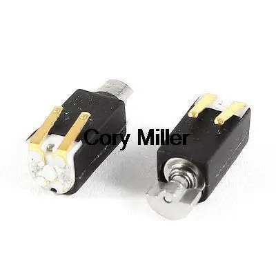 4.4mm x 4.4mm x 8.2mm Black DC3V 2000RPM Electric Vibration Micro Motor