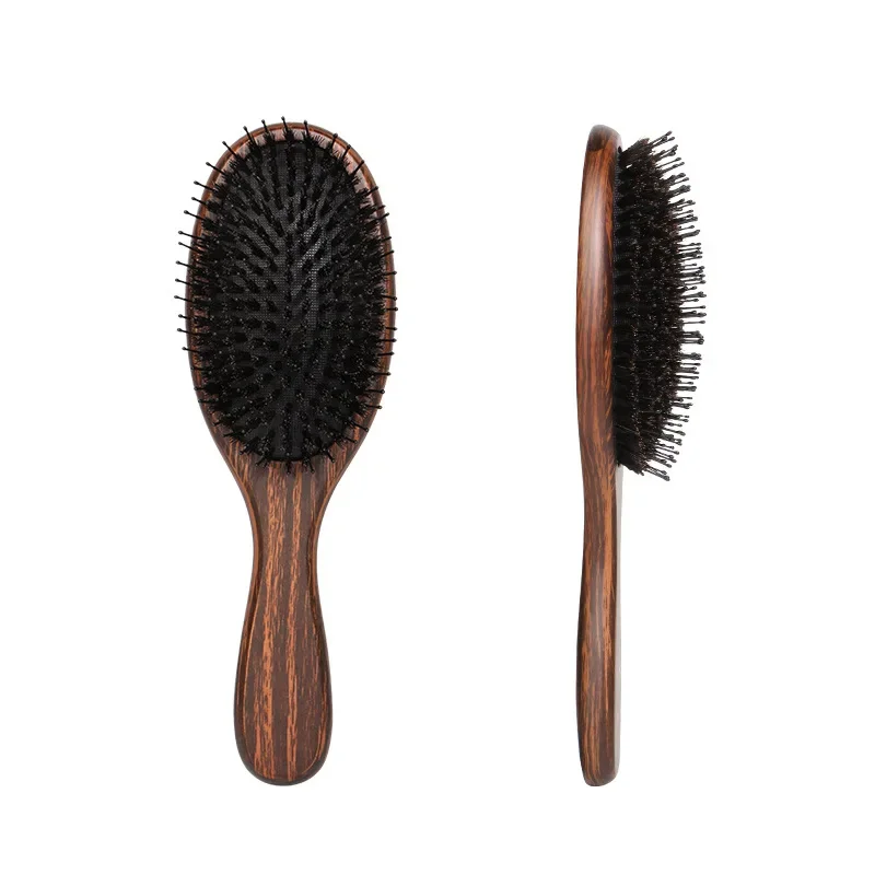 

Boar Bristle Hair Brush Women Combs For Hair Wood Hair Brush Detangler Straightener Brush Hairdressing Styling Tool