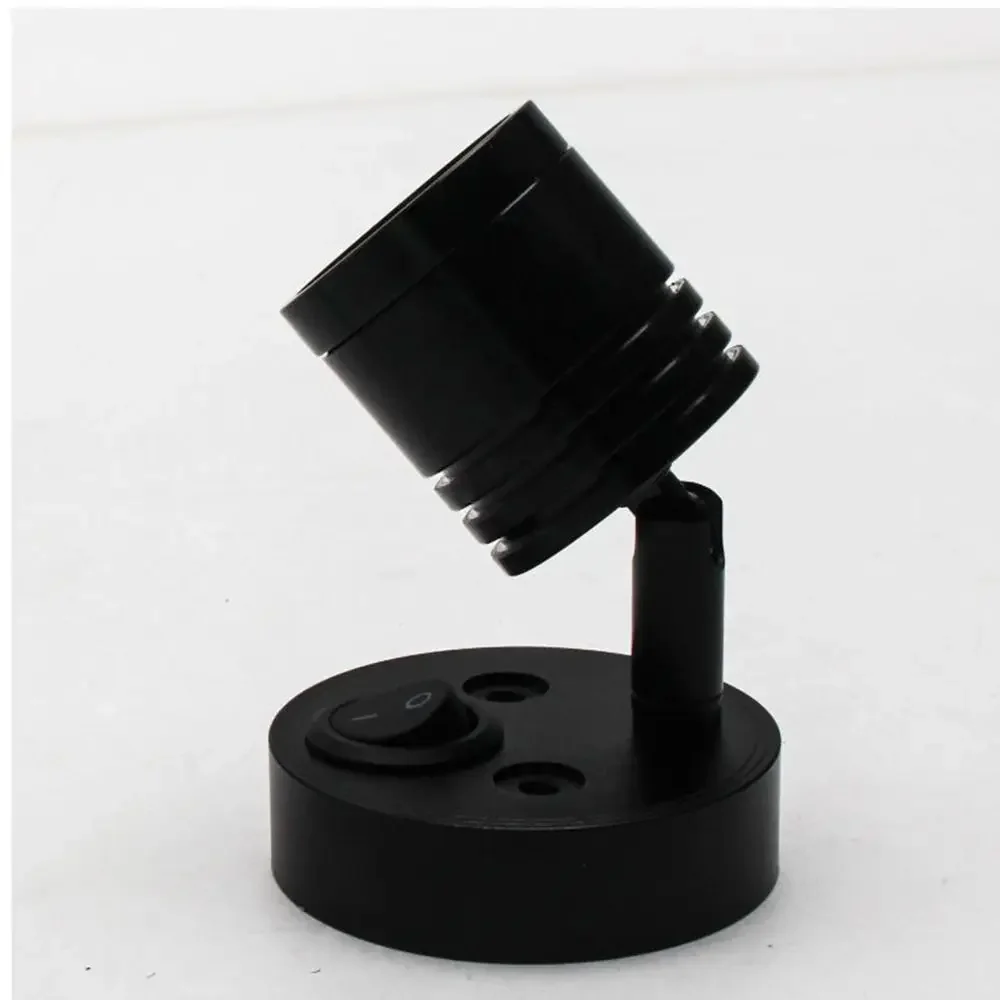 Caring Eyes Swivel Head Simple Wall Mounted Reading Lamp Touch Switch Adjustable 12 Volt Spotlight RV LED Light Boat