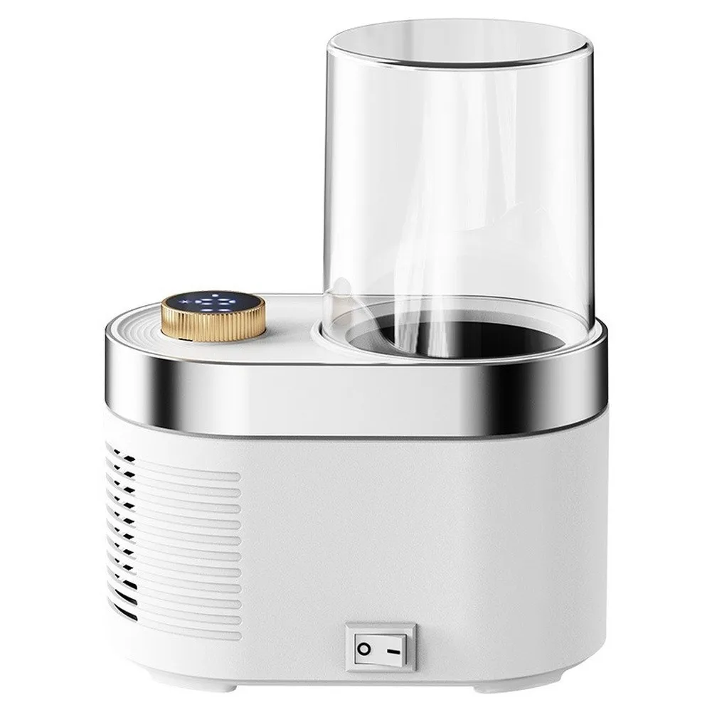 Intelligent Touch Control Heating And Cooling Cup With Large Screen For Year Round Beverage Temperature Control White