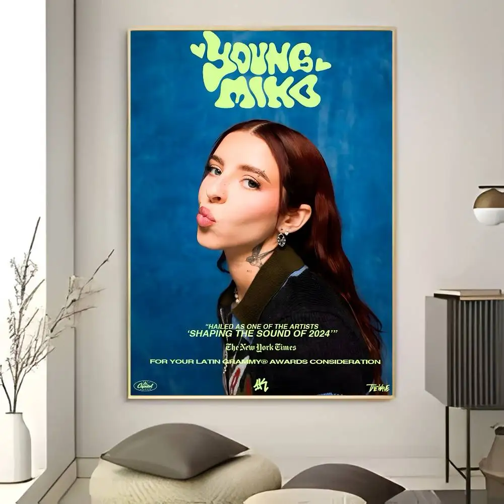 ملصق المغني Y-Young Miko لديكور المنزل HD جدار لزج مقاوم للماء لتزيين غرفة المعيشة وغرفة النوم