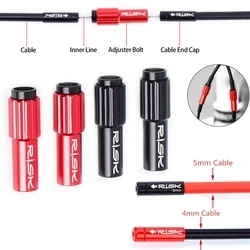 RISK-Ajusteur de câble en ligne pour vélo de route et de montagne, 2,2 de réglage, dérailleur, changement de frein, embout, adaptateur, 4mm, 5mm