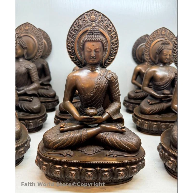 TOP GOOD exclusive buddha statue Amitabha Buddha Shakyamuni high quality tibet buddhist altar supplies HOME temple worship 15cm