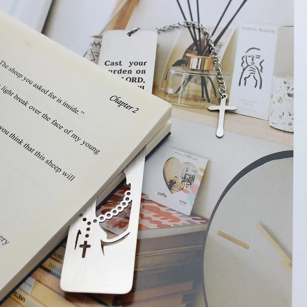 

New Metal Bible Bookmarks Christian Collection Aesthetic Stationery Page Marking Bookmark Book Marking Student Gift