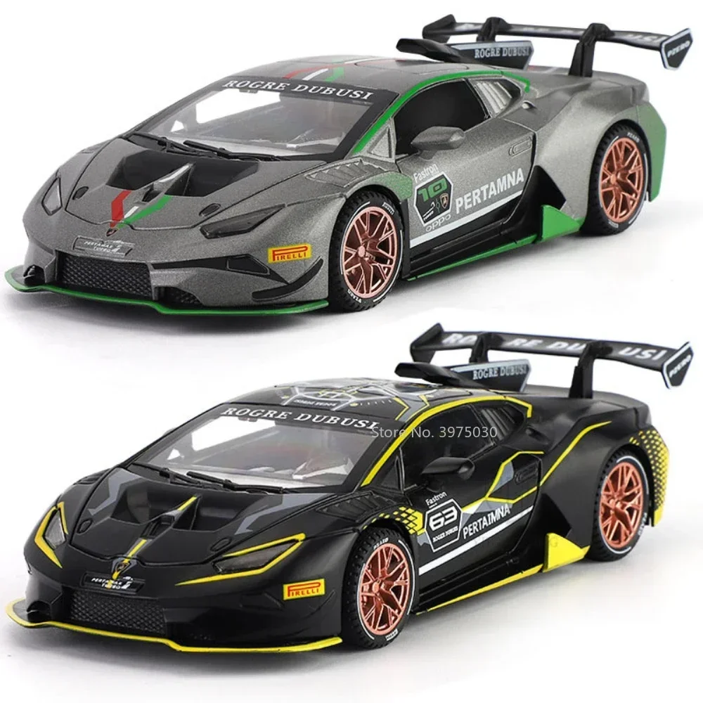 1:32 Huracan ST EVO Sportwagen Model Speelgoed Legering Diecast Wiel Trek Functie Speelgoed Miniatuur Voertuig voor Kinderen Verjaardagscadeau