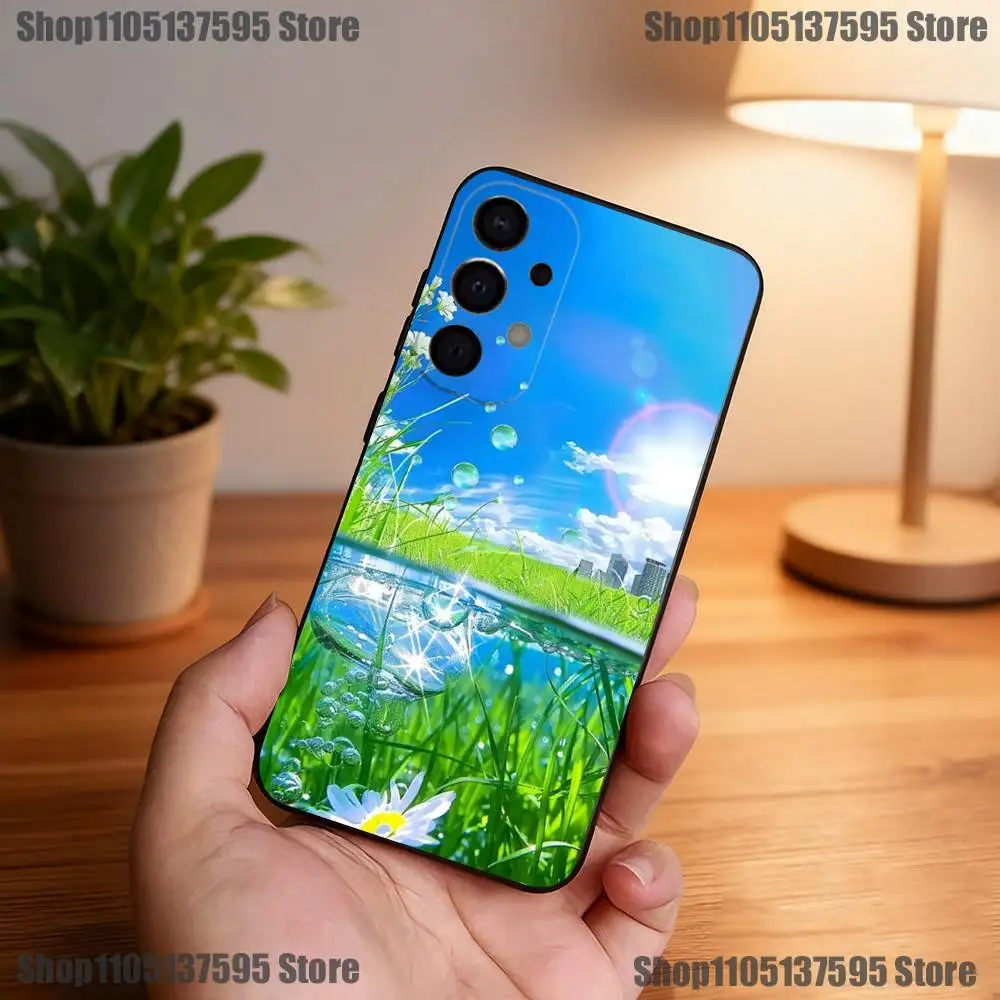 Funda de teléfono Retro Frutiger Aero para Samsung S25,S24,S21,S22,S23,S30,Ultra,S20,Plus,Fe,Lite,5G cubierta negra