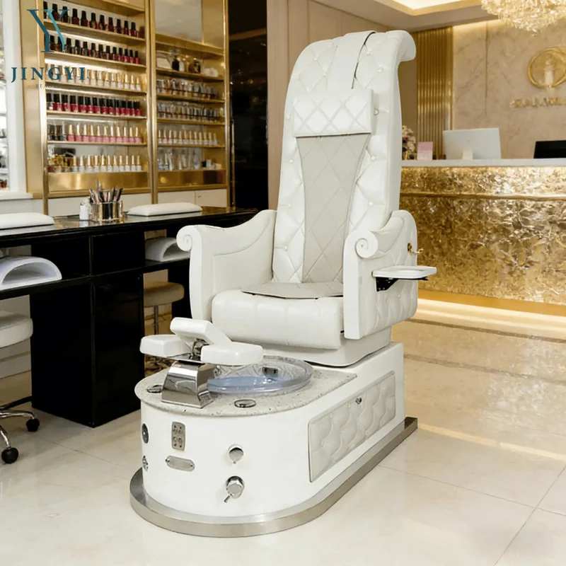JingYi Manicure Spa Nail Massage Salon Pedicure Chair king Size Throne Pedicure Chairs Luxury Pedicure Station