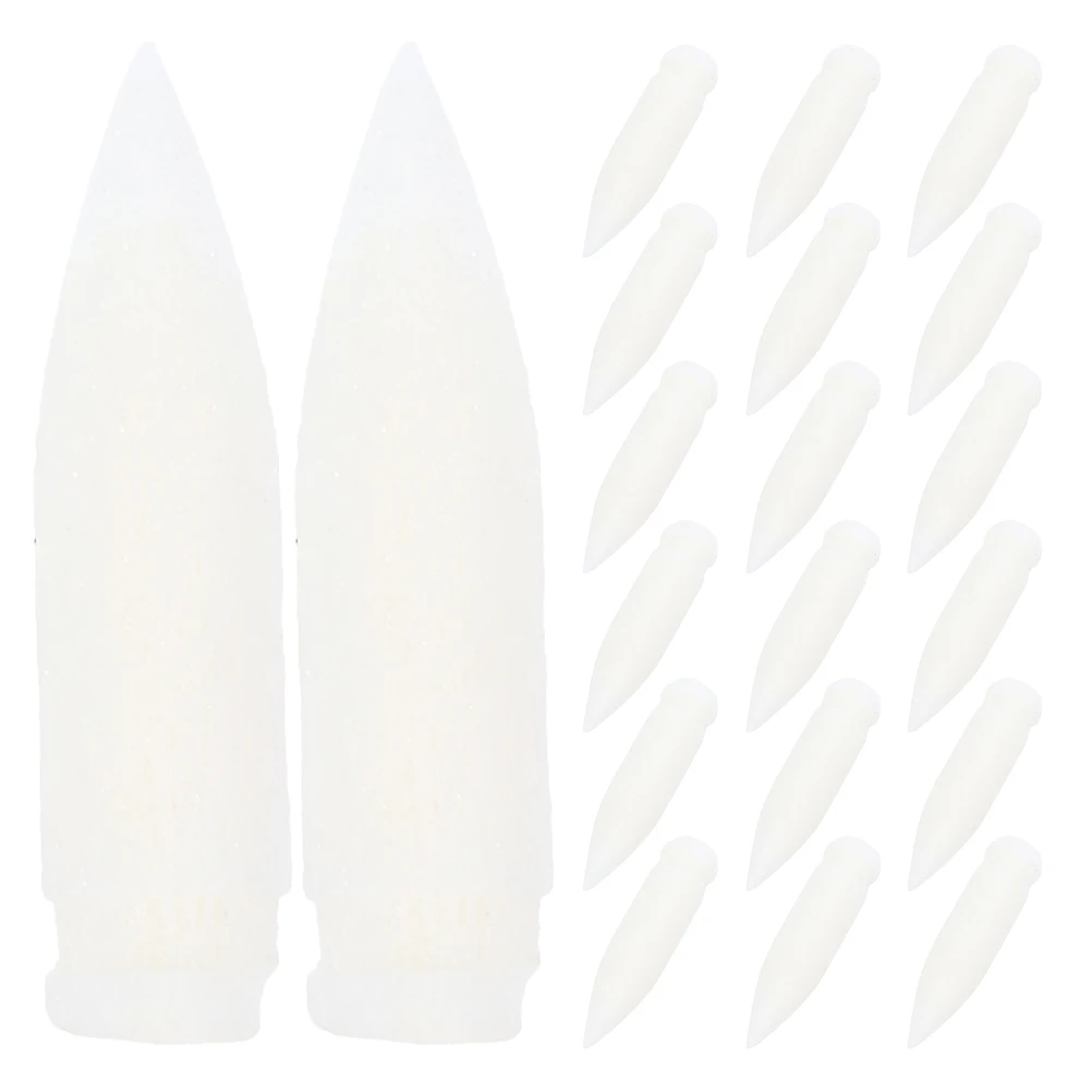 30 Pcs Paint Pens Mark Replacement Tip Marker Nibs Tips Paintbrush Chisel Office Supplies White Replacements