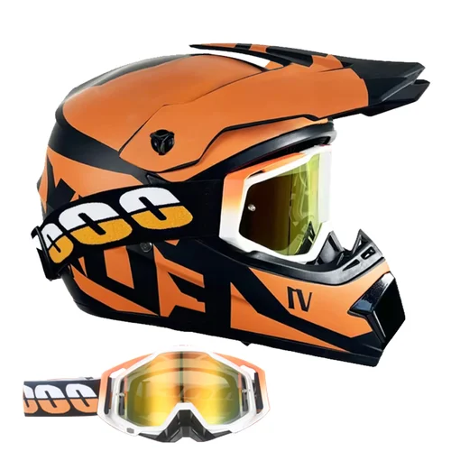 Imagen 2 del producto Casco de motocross y moto de cross para niños jóvenes - Casco todoterreno Downhill AM DH Cross - Certificado DOT para jóvenes conductores