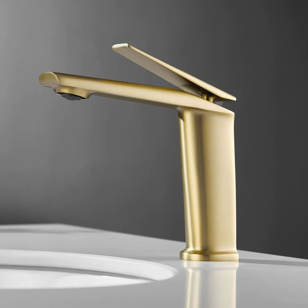 Grey Bathroom Faucet Brushed Gold Basin Faucet Hot Cold Chrome Lavotory Faucet Brass Rose Gold Sink Faucet Brass Wash Mixer