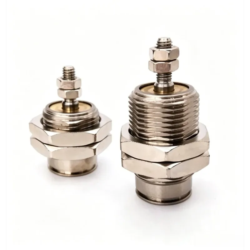 5pcs Miniature Needle Cylinder External Thread Single Acting Pneumatic Cylinder CJPB610 CJPB615 CJPB10*15