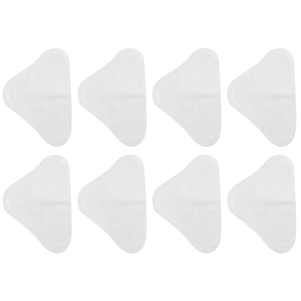 8 Pcs of Replacement Steam Mop Microfiber Cloth Pad for H2O X5 Mop Triple-Cornered Mop