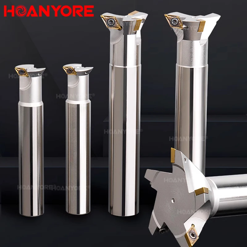 Dovetail milling cutter V-shaped groove cutter YW45° 55 60-degree dovetail groove milling cutter shank Dovetail groove cutter