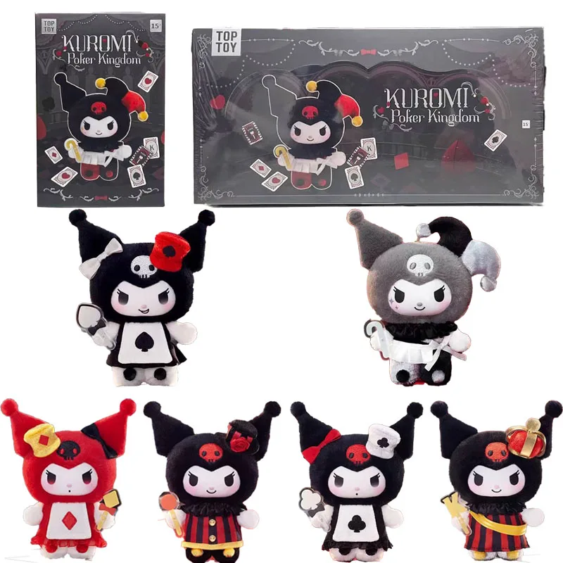 toptoy-kuromi-poker-kingdom-series-blind-box-kuromi-blind-box-plush-anime-figure-pendant-children-toy-gues-bag-mystery-box-gifts