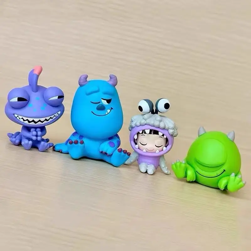 Anime Figure Monster Power Company Haha Laugh Blind Box Cute Action Figure Twisted Egg Hair Big Eyes Trendy Toys Surprise Gift view 3