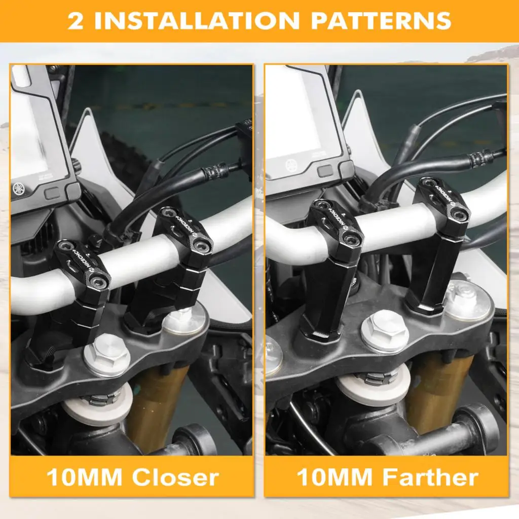 For Tenere 700 Rally Edition Handle Bar Riser 20mm Handlebar Risers for Yamaha Tenere 700 2019 2020 2021 2022-2023 2024 - Image 3
