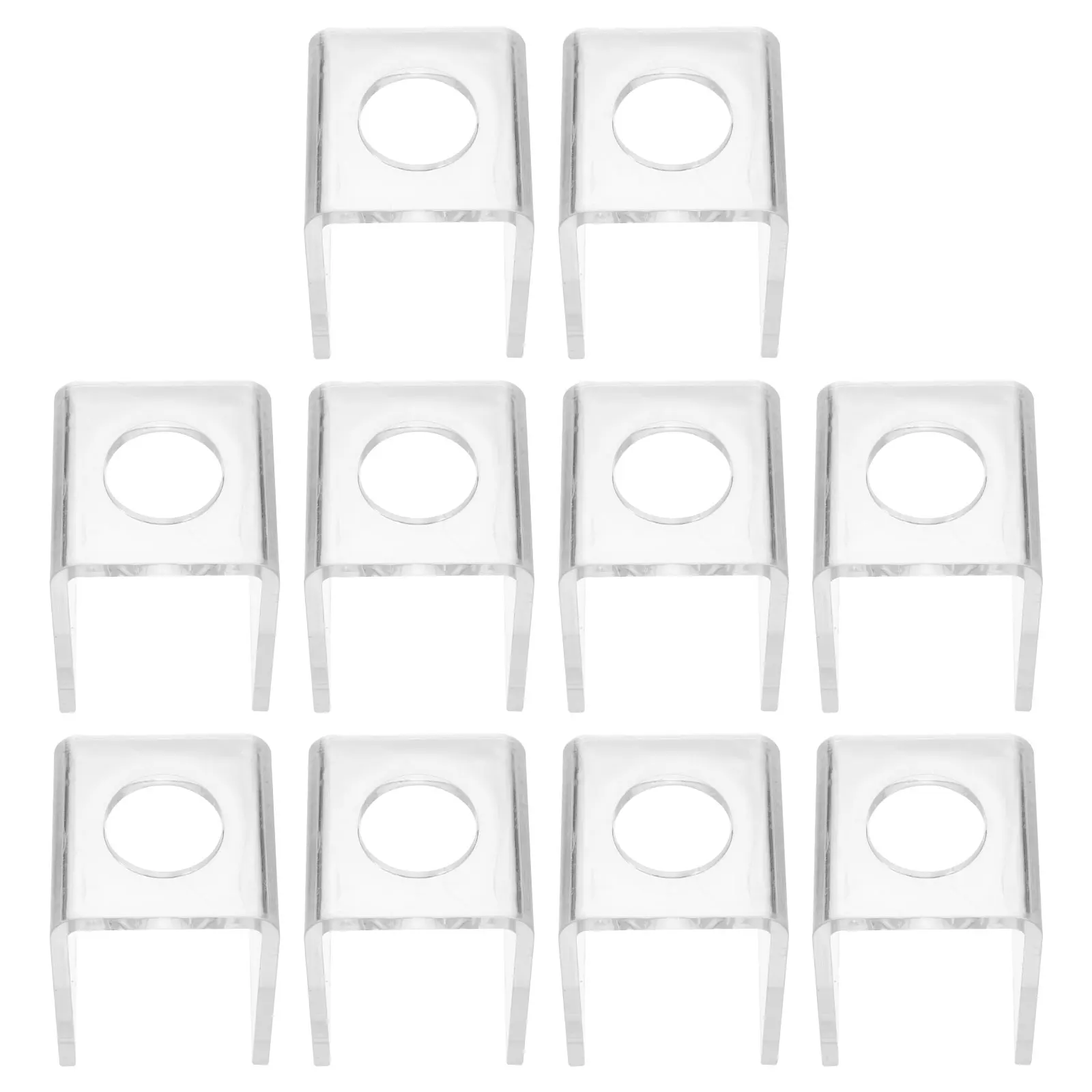 

10 Pcs DIY Lipstick Mold Plastic Brackets Lip Balm Making Stand Reusable Easy Clean Portable Storage Organizer Makeup Tools