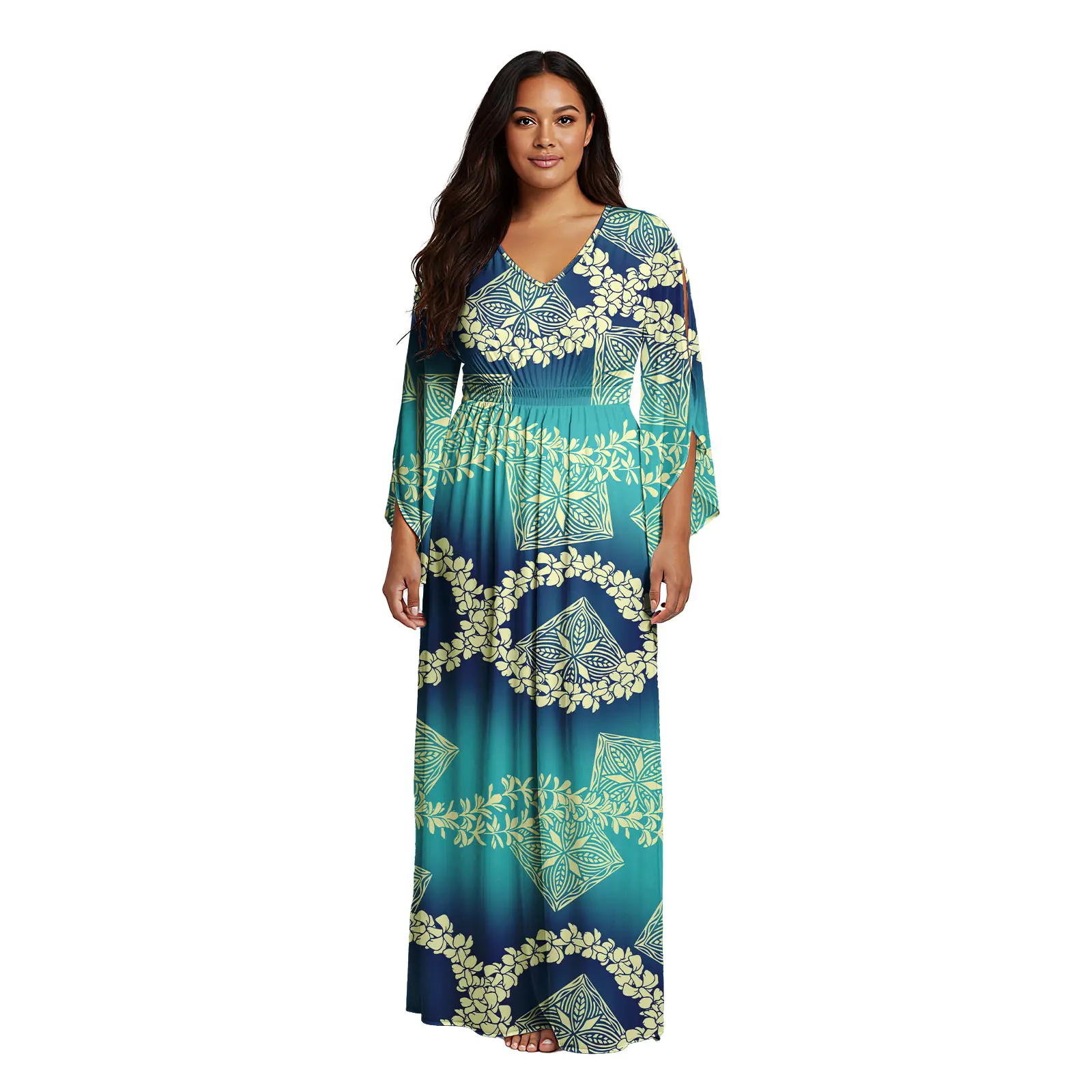 

Платья для выпускного вечера 2026 Женские наряды Полинезийское племенное Пуа Кенкини Сексуальное платье с v-образным вырезом на заказ Пляжные летние платья с гавайским островом