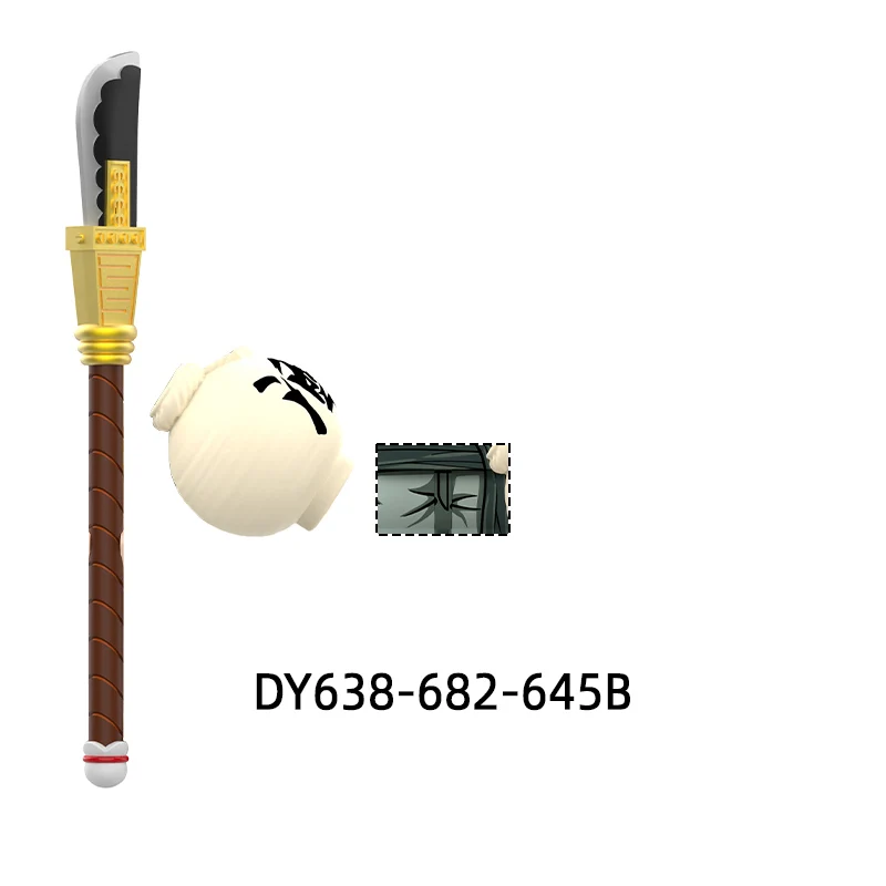 DY638-DY682 الأسلحة السراويل أجزاء الشعر عمل أرقام كتاب سكين درع السيف نموذج كتل MOC الطوب مجموعة الهدايا اللعب #5