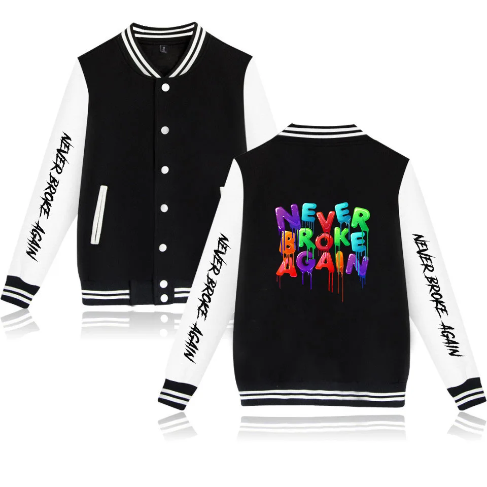 

Wintet Mens Bomber Jackets YoungBoy Never Broke Again Baseball Jacket Outerwear Harajuku Hip Hop Casual Streetwear Clothes