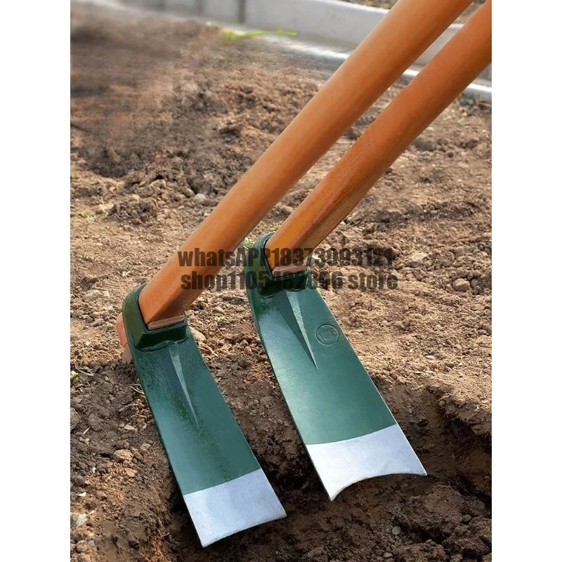 Hoe manganese steel integrated agricultural digging hoe old-fashioned long pole long head agricultural tools