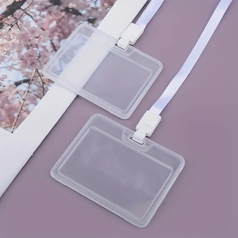 Horizontal Durable Transparent ID Card Holder; Ensure the Safety of Your Bank Credit Card and ID! image 4