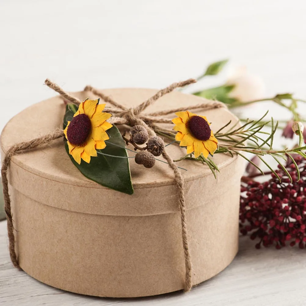 

2Packs Simulation Sunflower For Gift Box Colors Sunflower Decor DIY Craft Gift Box Decor H made Quality Accessories