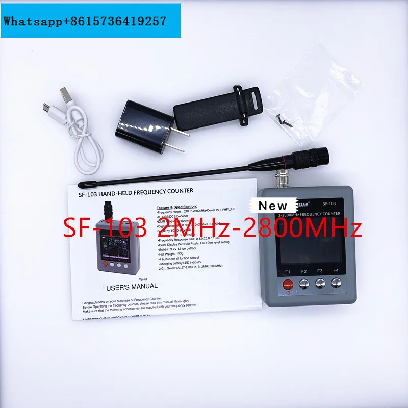 Frequency Counter SURECOM SF-103 2MHz-2800MHz CTCSS/DCS portable SF103 Frequency Counter for two way radio