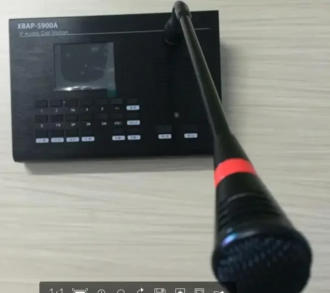 IP Network Public address   Intercom system  microphone With 7-inch touch screen, support for SIP protocol and equipments