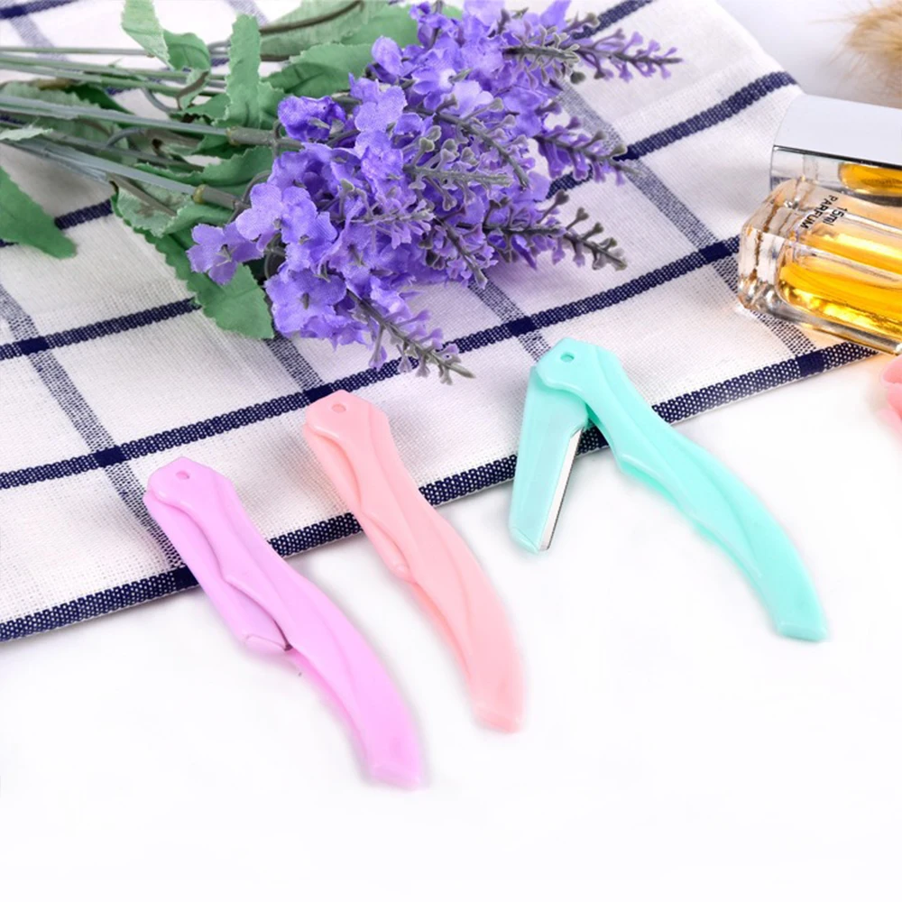 3 szt. Trymer do brwi, depilatory do twarzy dla kobiet, kieszonkowy nóż do usuwania włosów dla pań, golarka do twarzy i brwi.