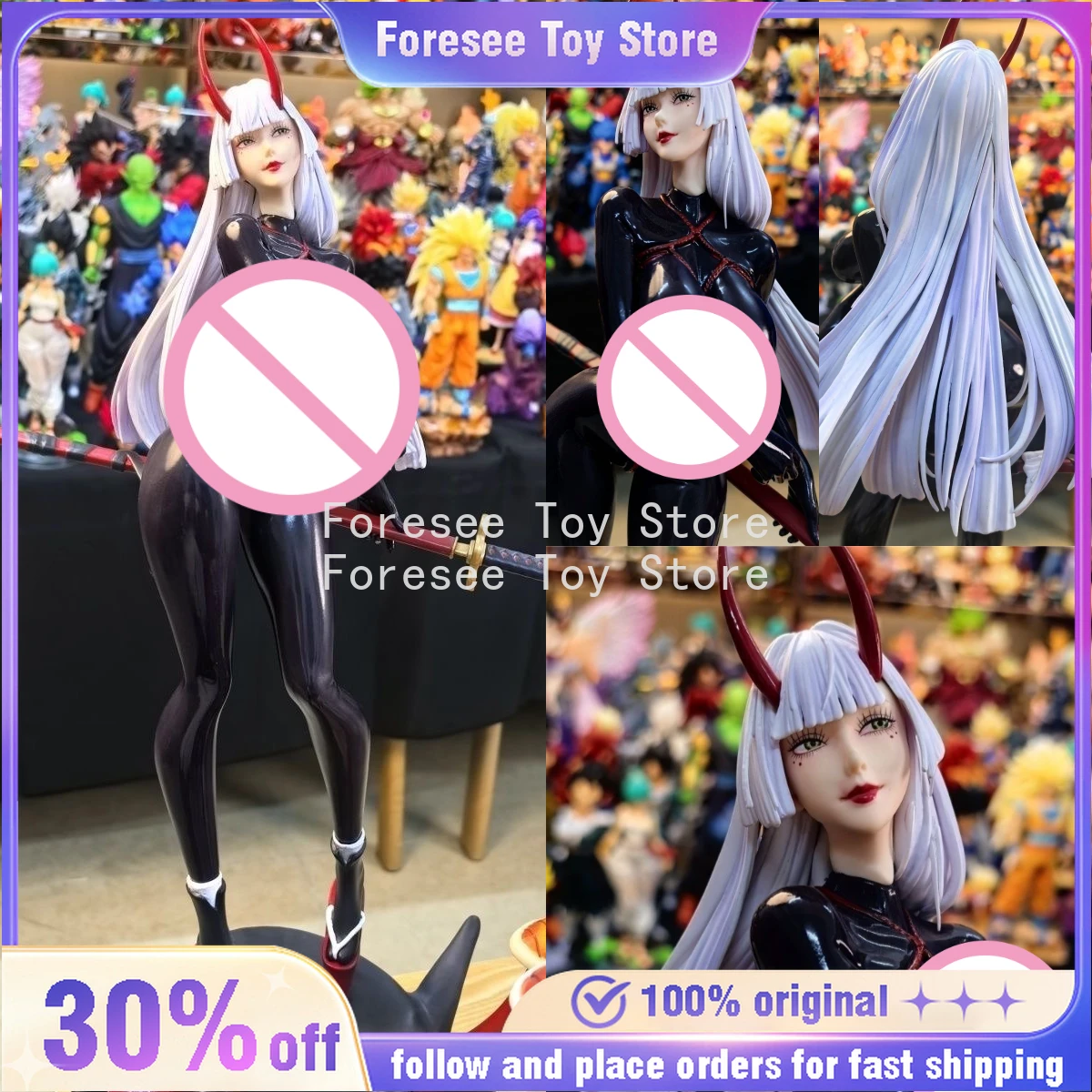 

55cm Anime Statue Chiyomaru Masakazu black Naked Version Resin Figure Bishoujo Model Collectible Birthday Gift for friend
