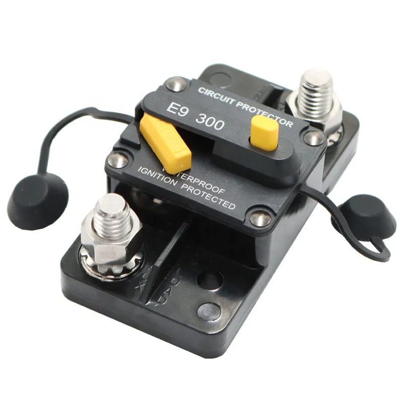 Pemutus Sirkuit Inverter Inline dengan Reset Manual untuk Audio Luar Ruangan RV ATV 50A 80A 100A 150A 200A 300A Relay