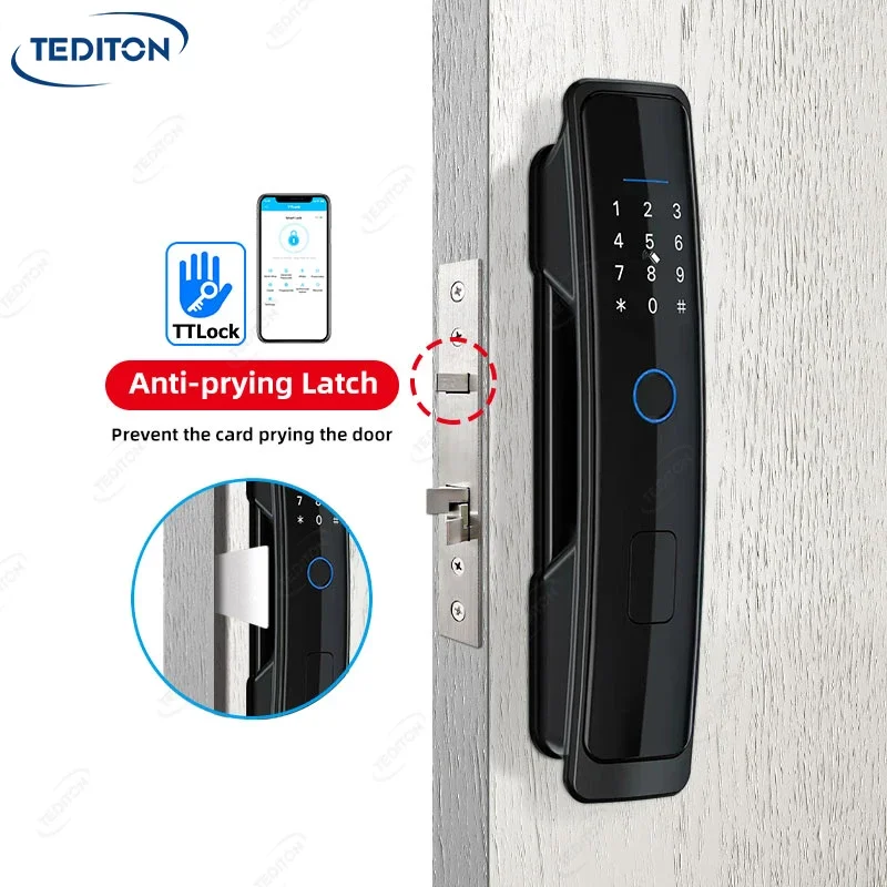 

007 Tediton Modern Design High Quality Remote Digital Fingerprint TTlock Smart Lock for Home