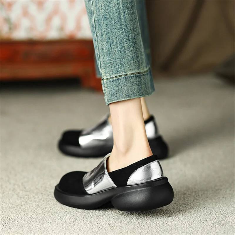 COOTELILI 2024 New Shoes Warm Shoes Woman Pumps Women Sneakers Platform Shoes Mid Heels Slip On Size 35-40