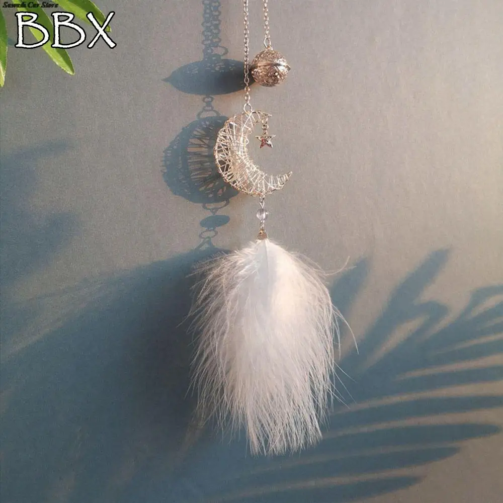 

Dream Catcher Fluffy Feather Wind Chime Home Decoration Auto Accessories Wall Pendants Automotive interior Car Hanging Ornament