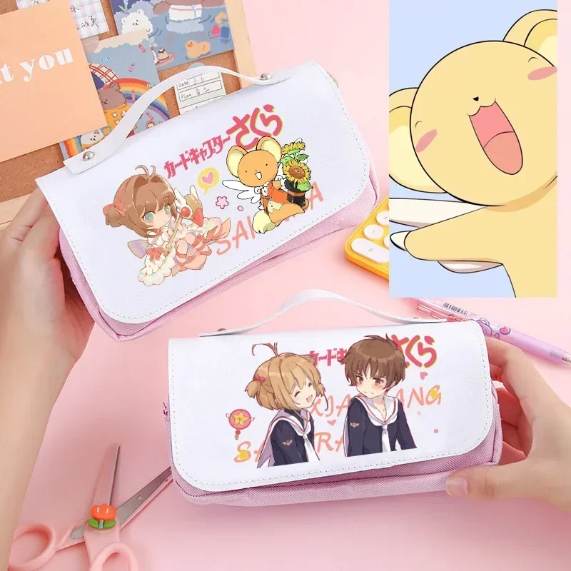 

Anime Cardcaptor Sakura Clow Card Pencil Case Cosplay Pencil Bag Pen Bag Back To School Supplies Pencil Pouch