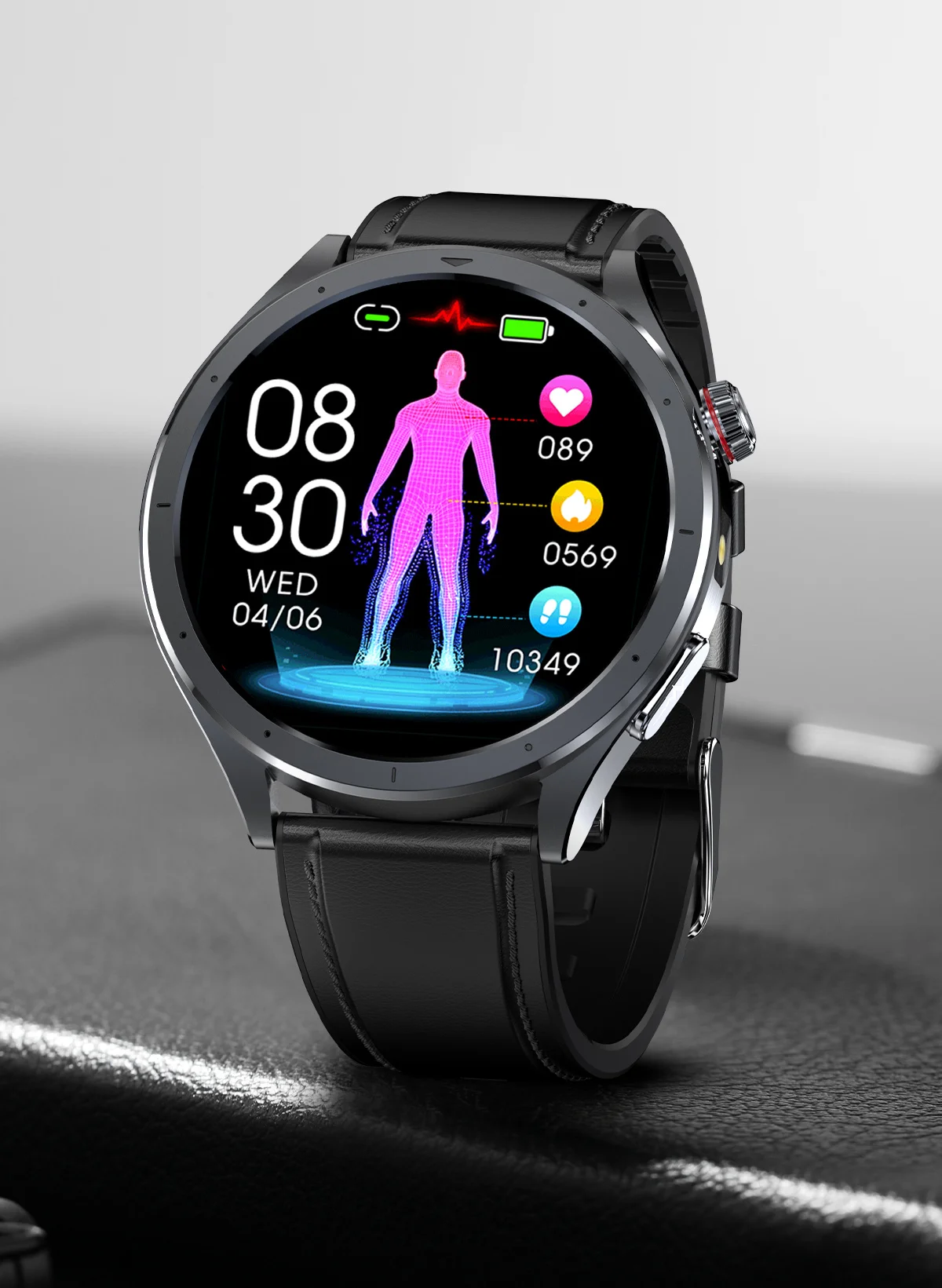 2026 Neue Körperfettanalyse Gesundheits-Smartwatch EKG+PPG Harnsäure Blutdruck Blutsauerstoff Uhr Anruf-Smartwatch für Männer Frauen – Detail 34