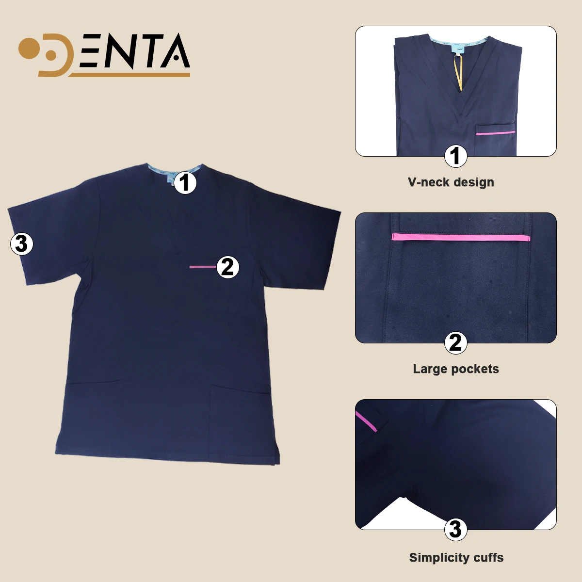 

Мужской скраб-костюм синего цвета, комплект из 2 предметов, топ с v-образным вырезом, короткими рукавами и брюками, медицинская форма для больницы, медсестры, врача